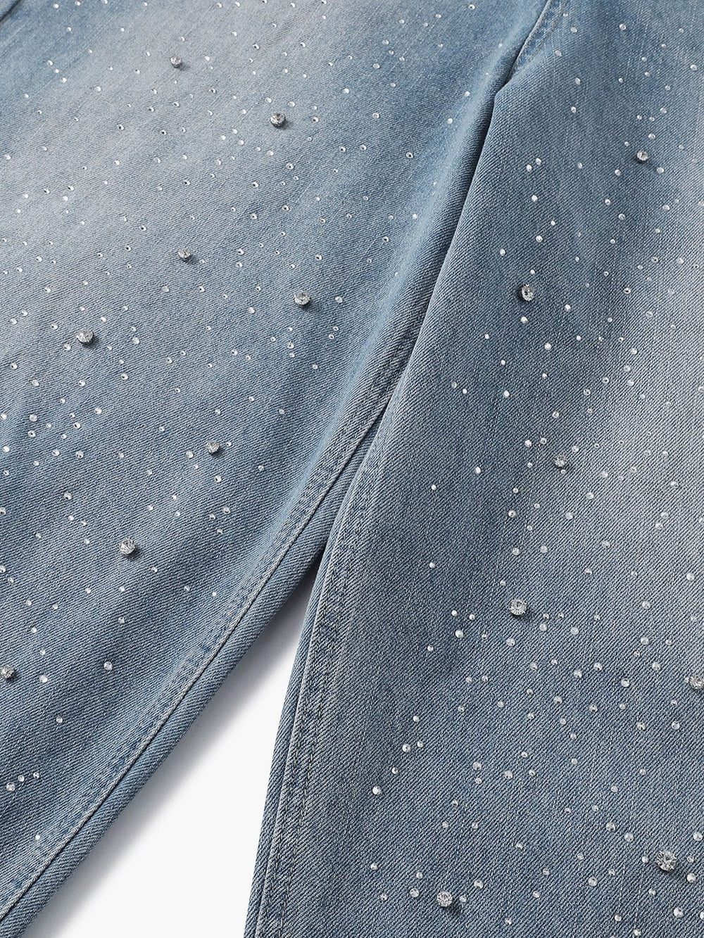 RHINESTONE BAGGY JEANS