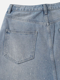 RHINESTONE BAGGY JEANS