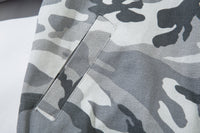 GREY CAMO FUR HOODED JACKET