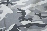 GREY CAMO FUR HOODED JACKET