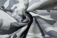 GREY CAMO FUR HOODED JACKET